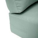 AD002 Knife Edge Large 26x30x6 Deep Seat + Back Slip Cover Only Outdoor Polyester