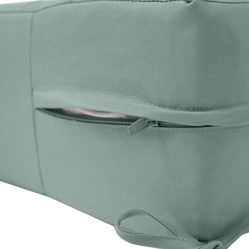 AD002 Knife Edge Large 26x30x6 Deep Seat + Back Slip Cover Only Outdoor Polyester