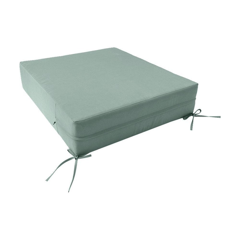 AD002 Knife Edge Large 26x30x6 Deep Seat Back Cushion Slip Cover Set