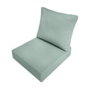 AD002 Knife Edge Medium Deep Seat + Back Slip Cover Only Outdoor Polyester