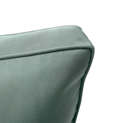 AD002 Pipe Trim Medium 24x26x6 Outdoor Deep Seat Back Rest Bolster Cushion Insert Slip Cover Set