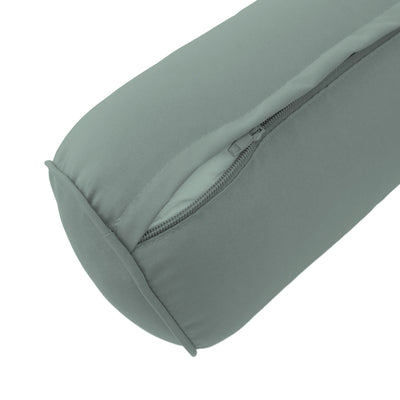 AD002 Piped Trim Medium 24x6 Bolster Pillow Slip Cover Only
