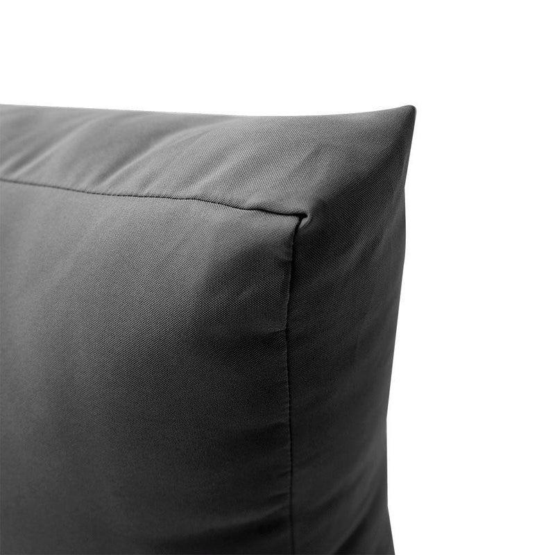 AD003 Knife Edge Medium 24x26x6 Deep Seat Back Cushion Slip Cover Set