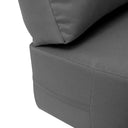 AD003 Knife Edge Small 23x24x6 Deep Seat Back Cushion Slip Cover Set
