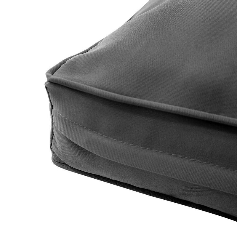 AD003 Piped Trim Large 26x30x6 Deep Seat + Back Slip Cover Only Outdoor Polyester