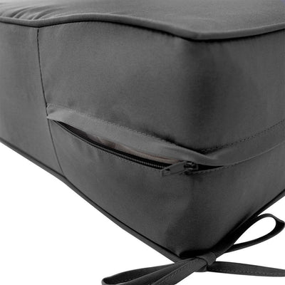 AD003 Piped Trim Medium 24x26x6 Deep Seat + Back Slip Cover Only Outdoor Polyester