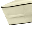 AD005 Contrast Pipe Trim 6" Full Size 75x54x6 Outdoor Fitted Sheet Slip Cover Only