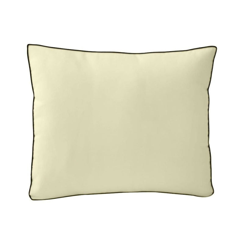 AD005 Contrast Piped Trim Large 26x30x6 Deep Seat Back Cushion Slip Cover Set