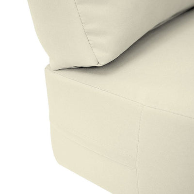 AD005 Knife Edge Medium 24x26x6 Deep Seat Back Cushion Slip Cover Set