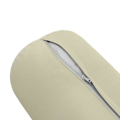 AD005 Knife Edge Medium 24x6 Bolster Pillow Slip Cover Only