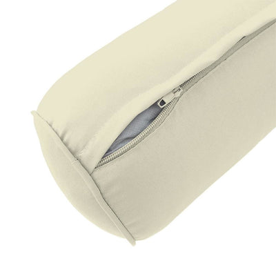 AD005 Pipe Trim Large 26x30x6 Outdoor Deep Seat Back Rest Bolster Cushion Insert Slip Cover Set