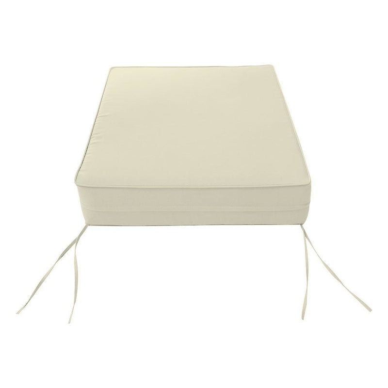 AD005 Pipe Trim Small 23x24x6 Outdoor Deep Seat Back Rest Bolster Cushion Insert Slip Cover Set