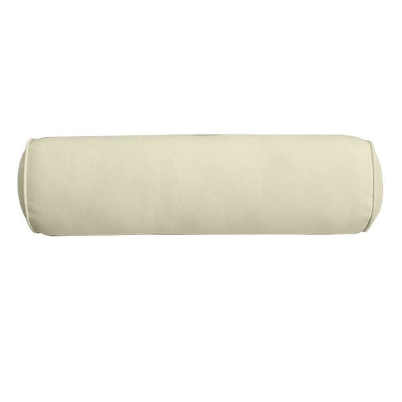 AD005 Piped Trim Large 26x6 Bolster Pillow Slip Cover Only