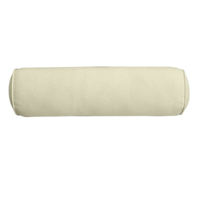 AD005 Piped Trim Small 23x6 Bolster Pillow Slip Cover Only