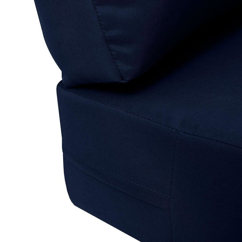 AD101 Knife Edge Large 26x30x6 Deep Seat + Back Slip Cover Only Outdoor Polyester