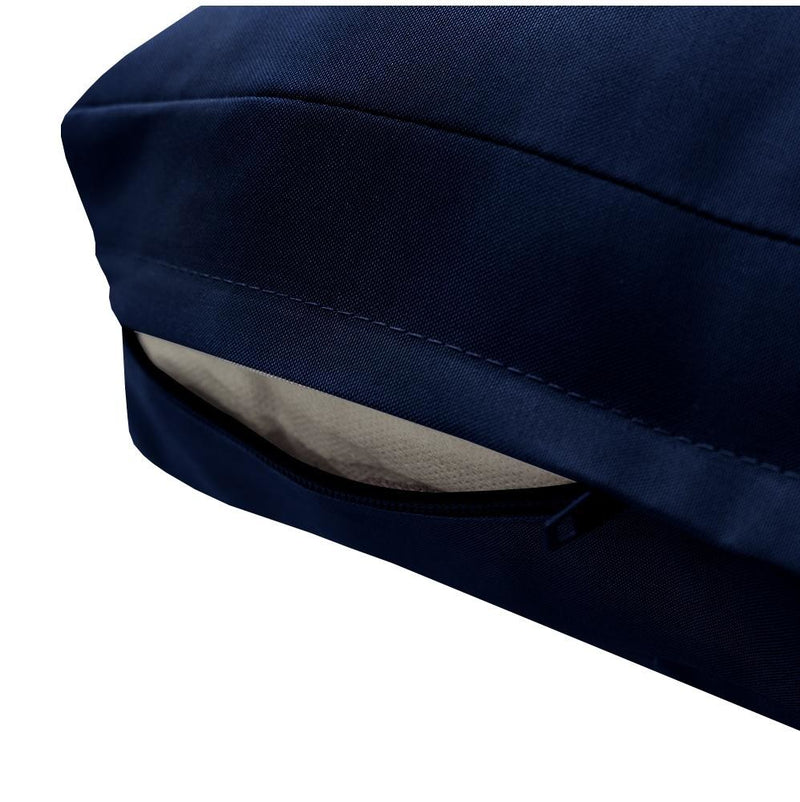 AD101 Knife Edge Large 26x30x6 Deep Seat + Back Slip Cover Only Outdoor Polyester