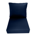 AD101 Knife Edge Large 26x30x6 Deep Seat Back Cushion Slip Cover Set