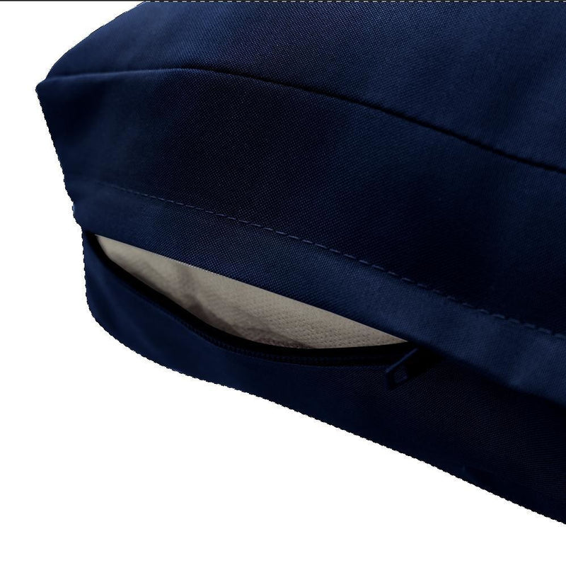 AD101 Knife Edge Medium 24x26x6 Deep Seat + Back Slip Cover Only Outdoor Polyester