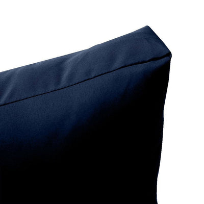 AD101 Knife Edge Medium 24x26x6 Deep Seat Back Cushion Slip Cover Set
