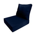 AD101 Piped Trim Large 26x30x6 Deep Seat Back Cushion Slip Cover Set