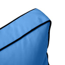 AD102 Contrast Piped Trim Medium 24x26x6 Deep Seat + Back Slip Cover Only Outdoor Polyester