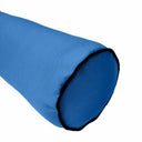 AD102 Contrast Piped Trim Medium 24x6 Bolster Pillow Slip Cover Only
