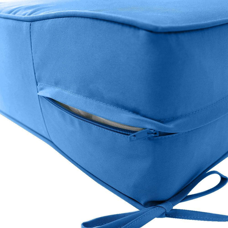 AD102 Pipe Trim Small 23x24x6 Deep Seat Back Cushion Slip Cover Set