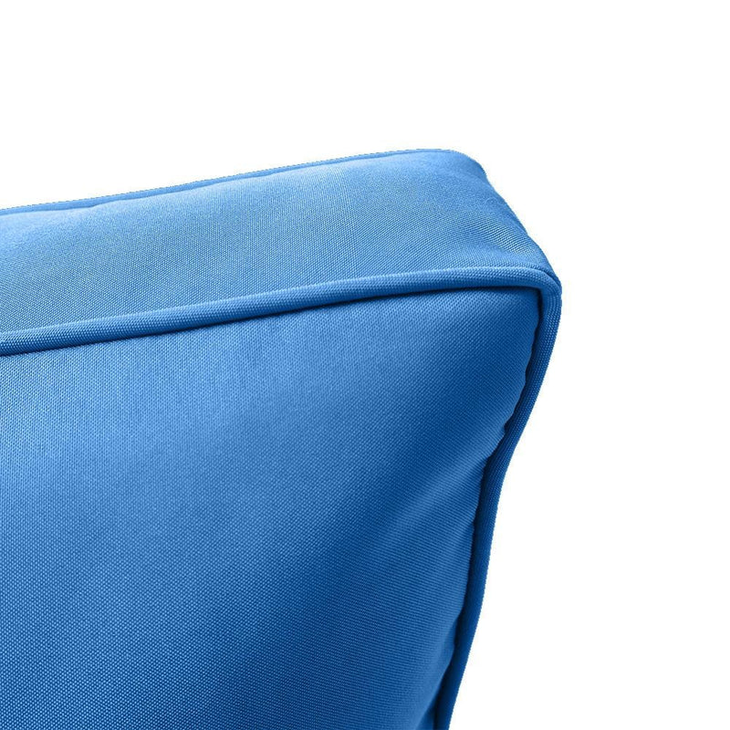 AD102 Piped Trim Large 26x30x6 Deep Seat Back Cushion Slip Cover Set