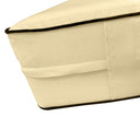 AD103 Contrast Pipe Trim 6" Queen Size 80x60x6 Outdoor Fitted Sheet Slip Cover Only