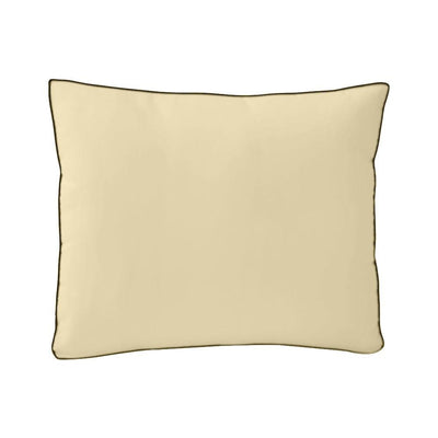 AD103 Contrast Pipe Trim Medium 24x26x6 Outdoor Deep Seat Back Rest Bolster Cushion Insert Slip Cover Set