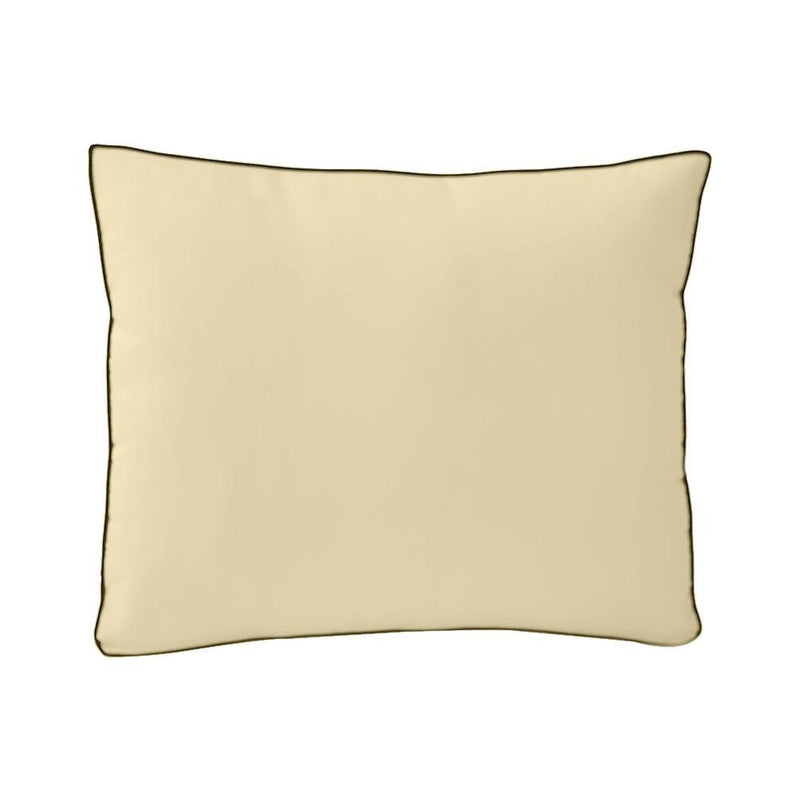 AD103 Contrast Pipe Trim Medium 24x26x6 Outdoor Deep Seat Back Rest Bolster Cushion Insert Slip Cover Set