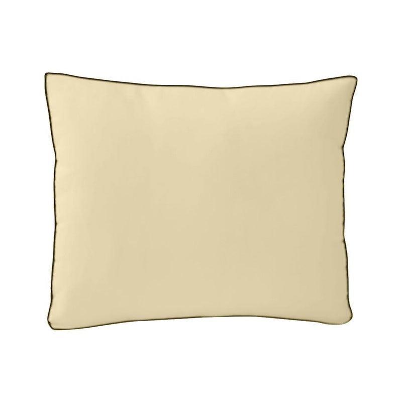 AD103 Contrast Piped Trim Medium 24x26x6 Deep Seat Back Cushion Slip Cover Set