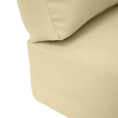 AD103 Knife Edge Large 26x30x6 Deep Seat + Back Slip Cover Only Outdoor Polyester