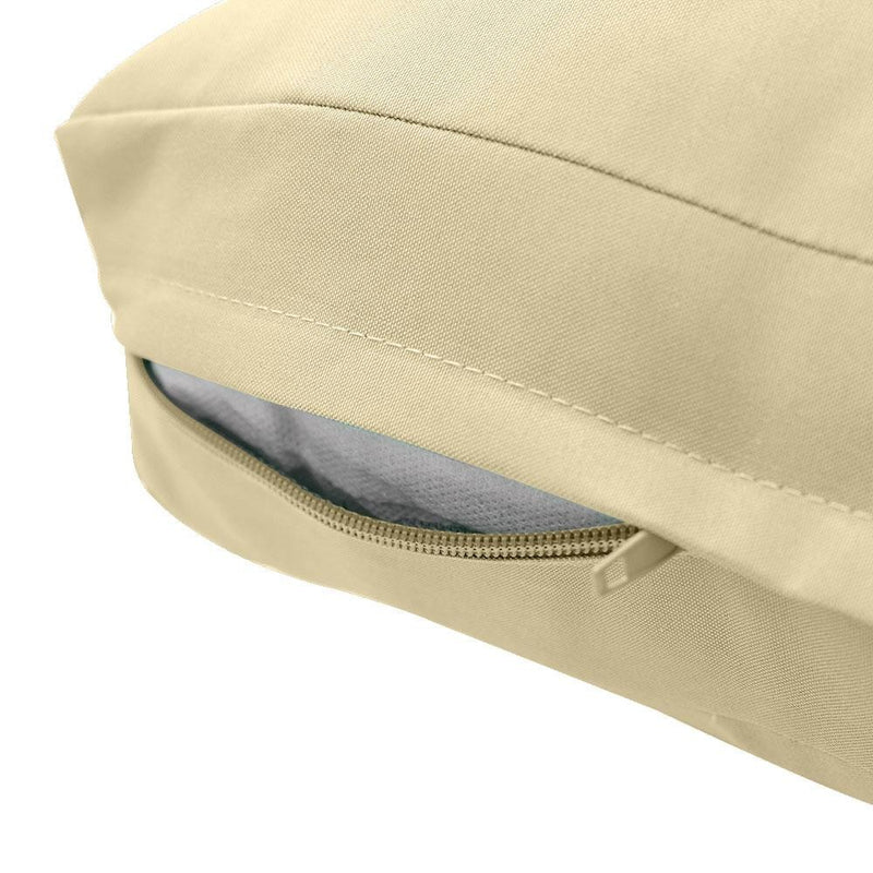 AD103 Knife Edge Large 26x30x6 Deep Seat + Back Slip Cover Only Outdoor Polyester