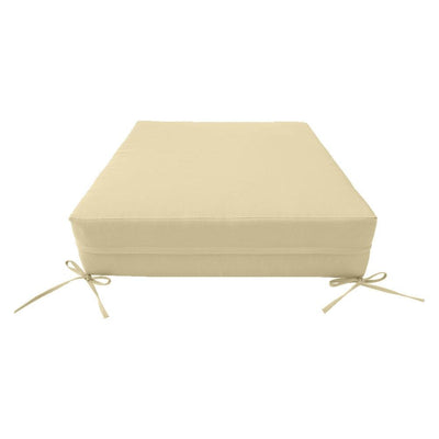 AD103 Knife Edge Large 26x30x6 Deep Seat Back Cushion Slip Cover Set