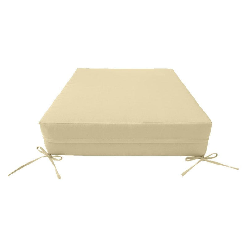 AD103 Knife Edge Large 26x30x6 Deep Seat Back Cushion Slip Cover Set