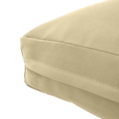 AD103 Knife Edge Large 26x30x6 Deep Seat Back Cushion Slip Cover Set