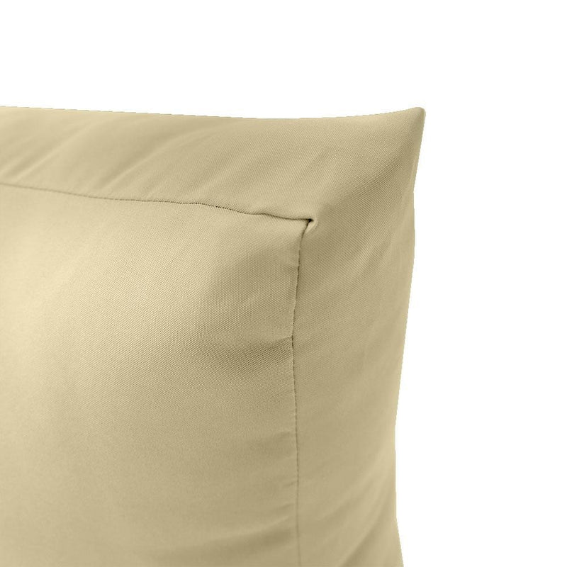 AD103 Knife Edge Medium 24x26x6 Deep Seat Back Cushion Slip Cover Set