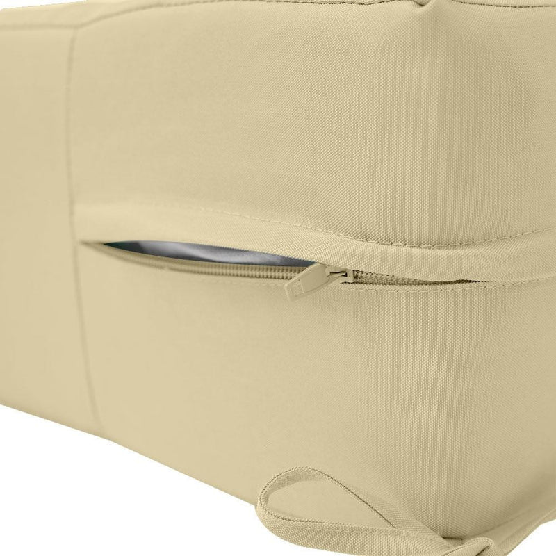 AD103 Knife Edge Small 23x24x6 Deep Seat + Back Slip Cover Only Outdoor Polyester