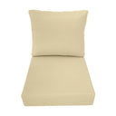 AD103 Knife Edge Small 23x24x6 Deep Seat Back Cushion Slip Cover Set