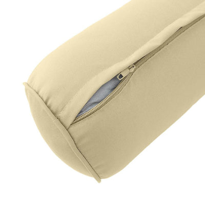 AD103 Pipe Trim Large 26x30x6 Outdoor Deep Seat Back Rest Bolster Cushion Insert Slip Cover Set