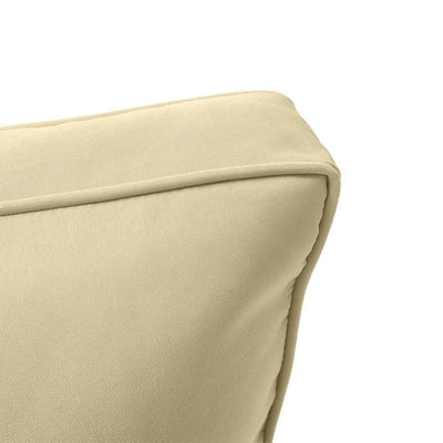 AD103 Pipe Trim Large 26x30x6 Outdoor Deep Seat Back Rest Bolster Cushion Insert Slip Cover Set