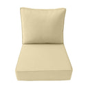 AD103 Piped Trim Medium 24x26x6 Deep Seat + Back Slip Cover Only Outdoor Polyester