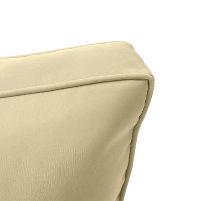 AD103 Piped Trim Medium 24x26x6 Deep Seat + Back Slip Cover Only Outdoor Polyester