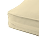 AD103 Piped Trim Medium 24x26x6 Deep Seat + Back Slip Cover Only Outdoor Polyester