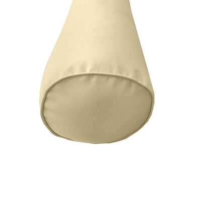 AD103 Piped Trim Medium 24x6 Bolster Pillow Slip Cover Only