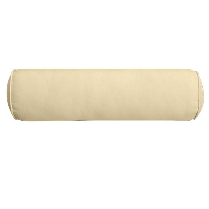 AD103 Piped Trim Small 23x6 Bolster Pillow Slip Cover Only