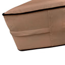 AD104 - Contrast Pipe Trim 8" Crib Size 52x28x8 Outdoor Fitted Sheet Slip Cover Only