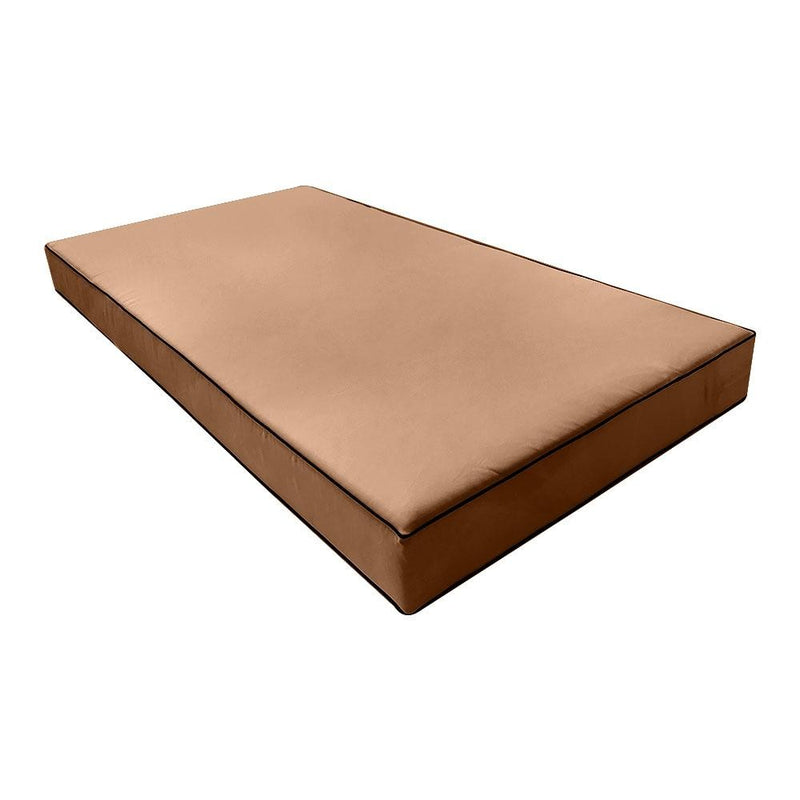 AD104 Contrast Pipe Trim 6" Twin-XL Mattress Size 80x39x6 Outdoor Daybed Fitted Sheet Slip Cover Only