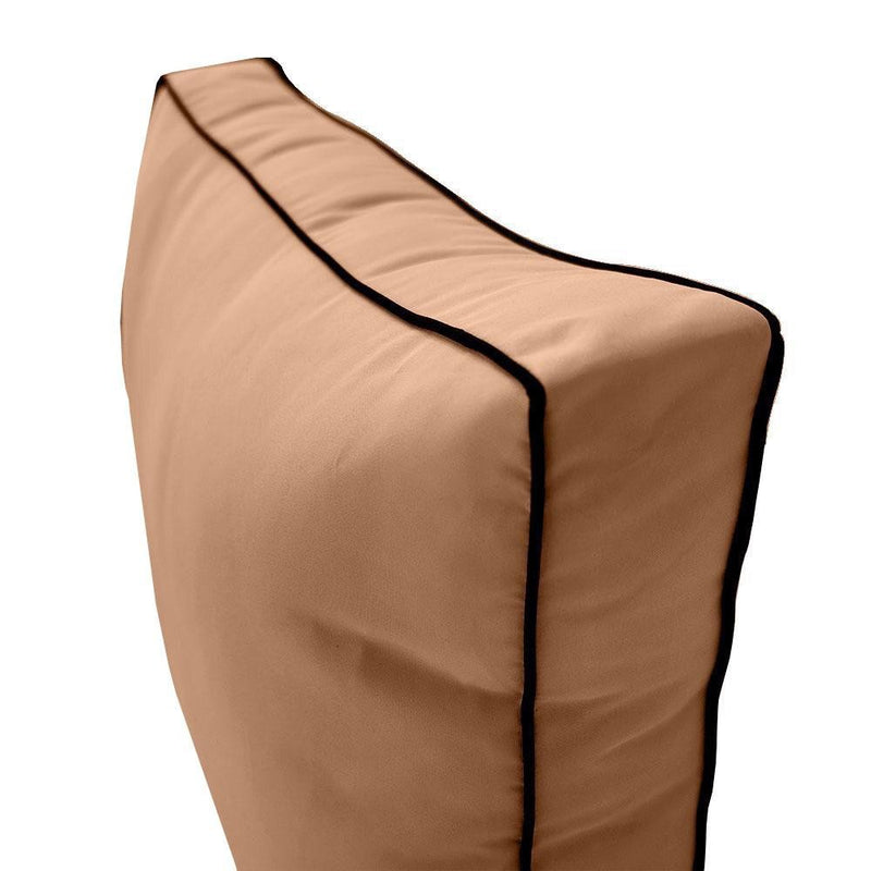 AD104 Contrast Pipe Trim Small Deep Seat + Back Slip Cover Only Outdoor Polyester